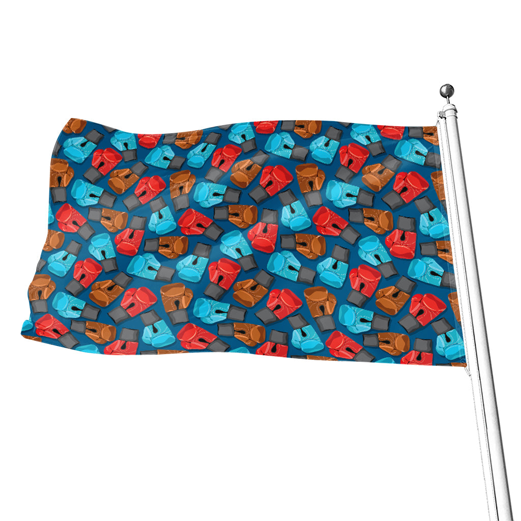 Boxing Gloves Pattern Print Flag