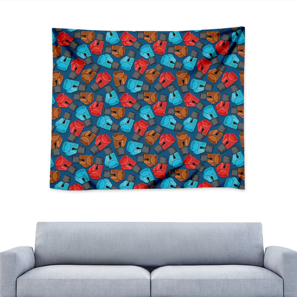 Boxing Gloves Pattern Print Tapestry