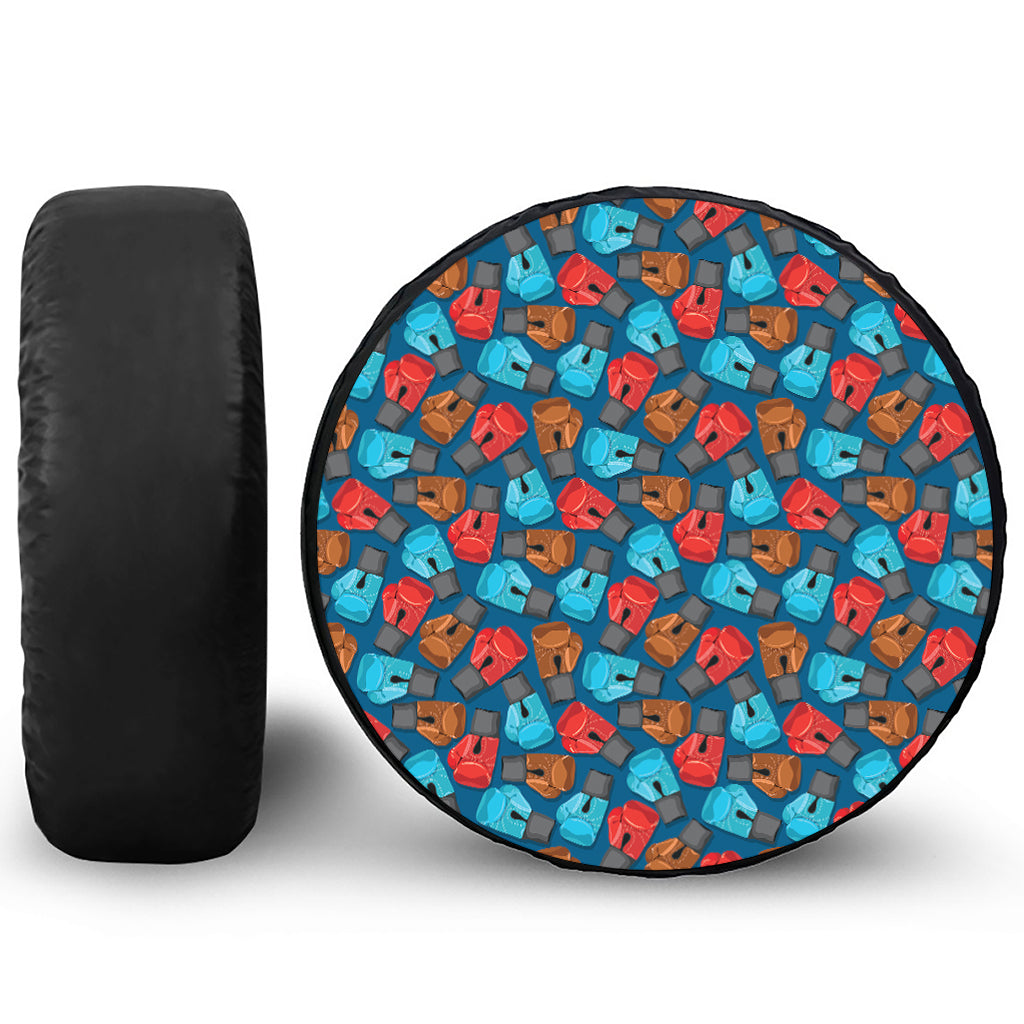 Boxing Gloves Pattern Print Tire Cover