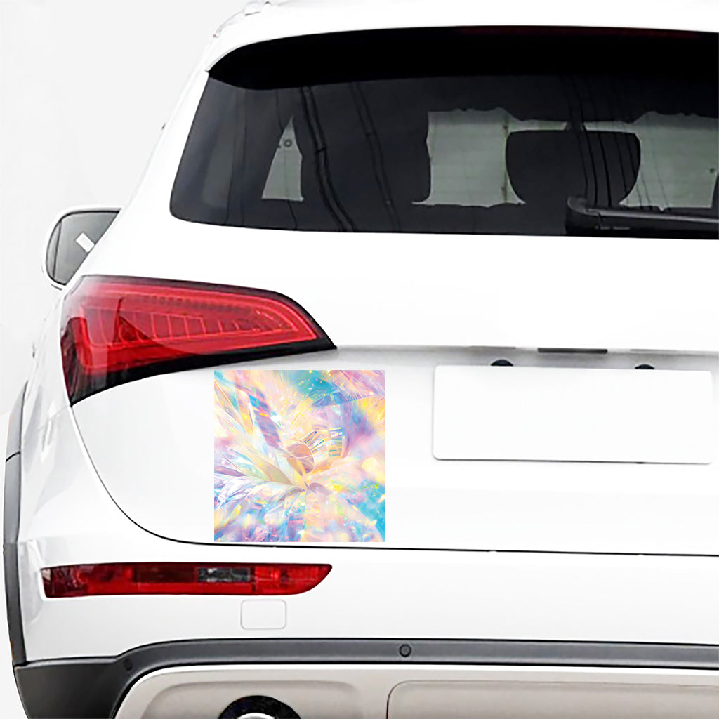 Bright Holographic Print Car Sticker
