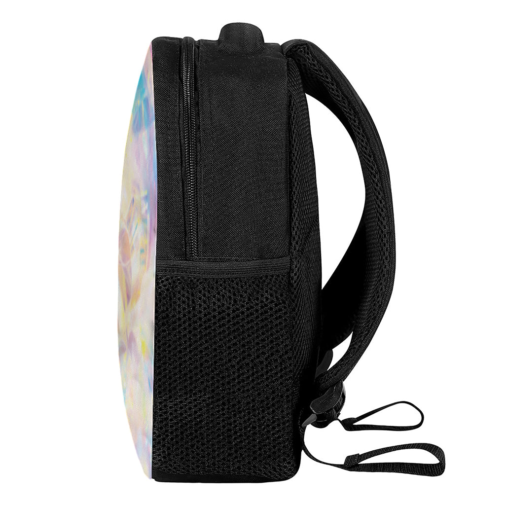 Bright Holographic Print Casual Backpack