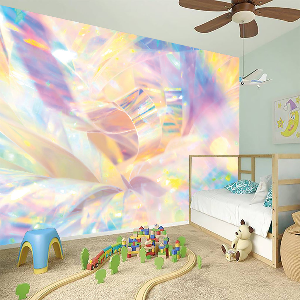 Bright Holographic Print Wall Sticker