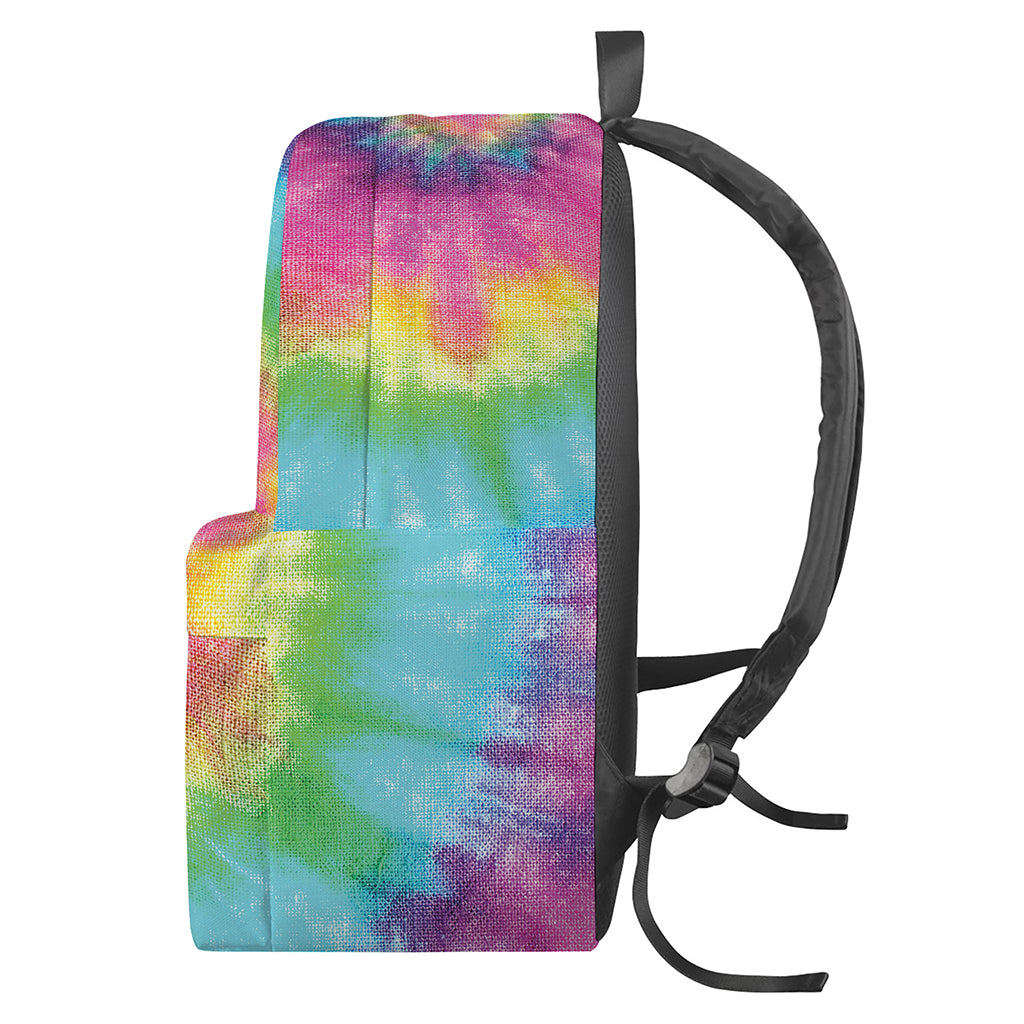 Bright Spiral Tie Dye Print Backpack