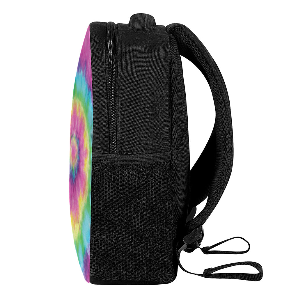 Bright Spiral Tie Dye Print Casual Backpack