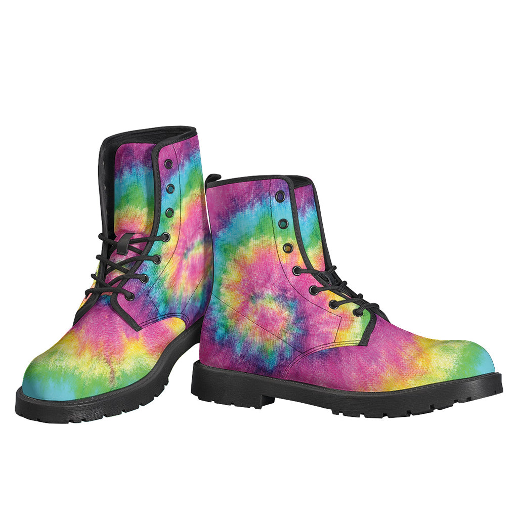 Bright Spiral Tie Dye Print Backpack