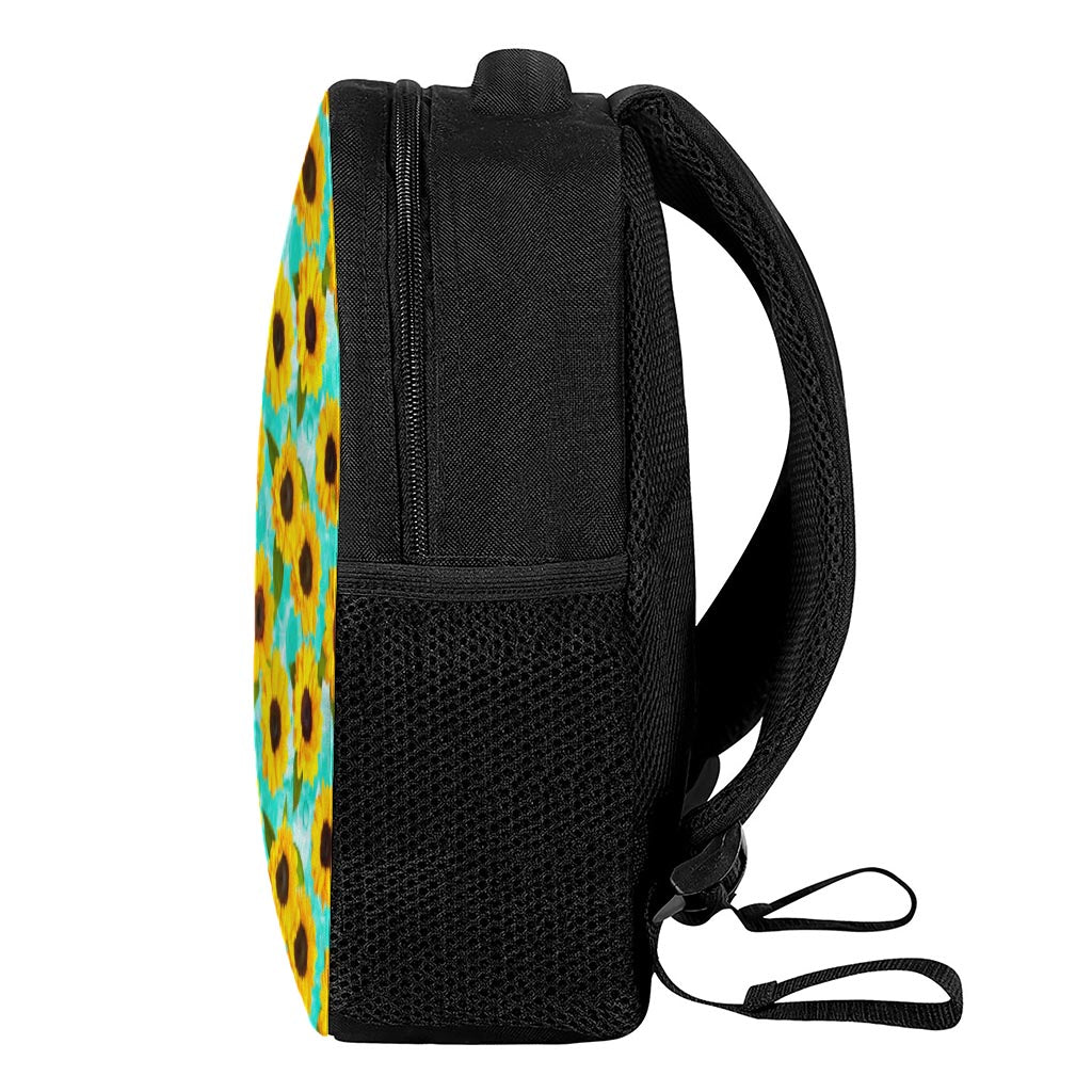 Bright Sunflower Pattern Print Casual Backpack