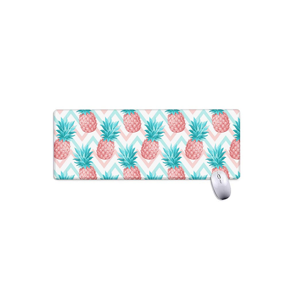 Bright Zig Zag Pineapple Pattern Print Extended Mouse Pad