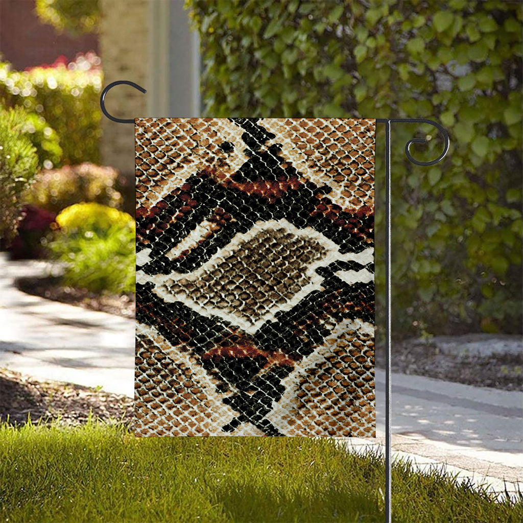 Brown And Black Snakeskin Print House Flag