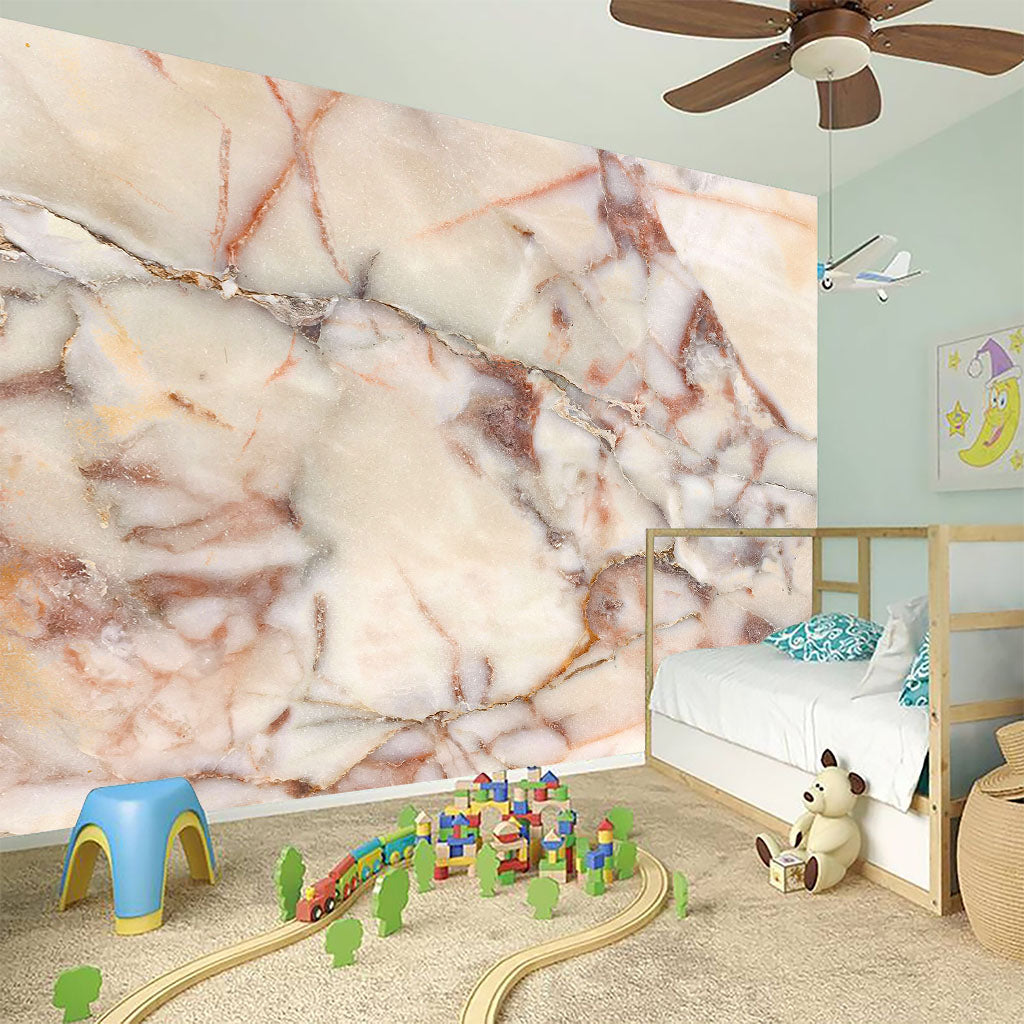 Brown Beige Marble Print Wall Sticker