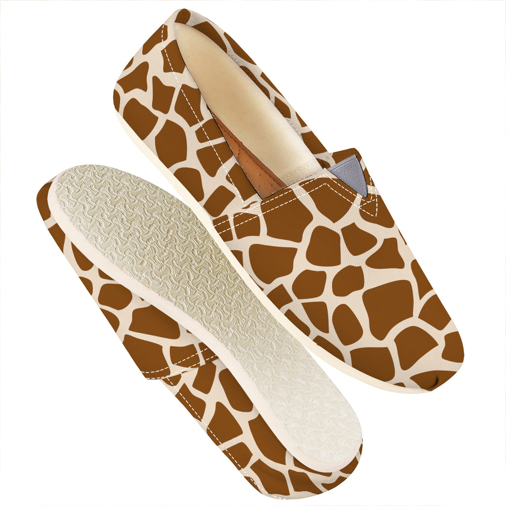 Brown Giraffe Pattern Print Casual Shoes
