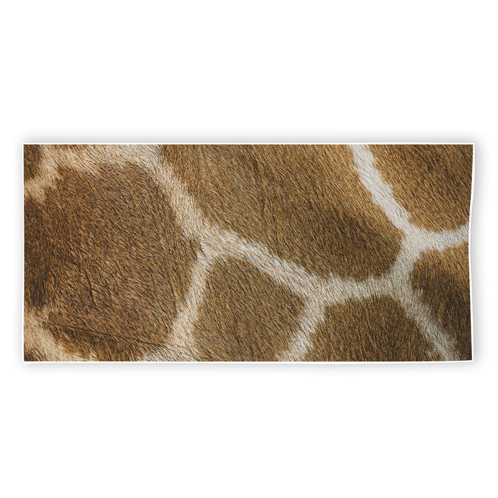 Brown Giraffe Print Beach Towel