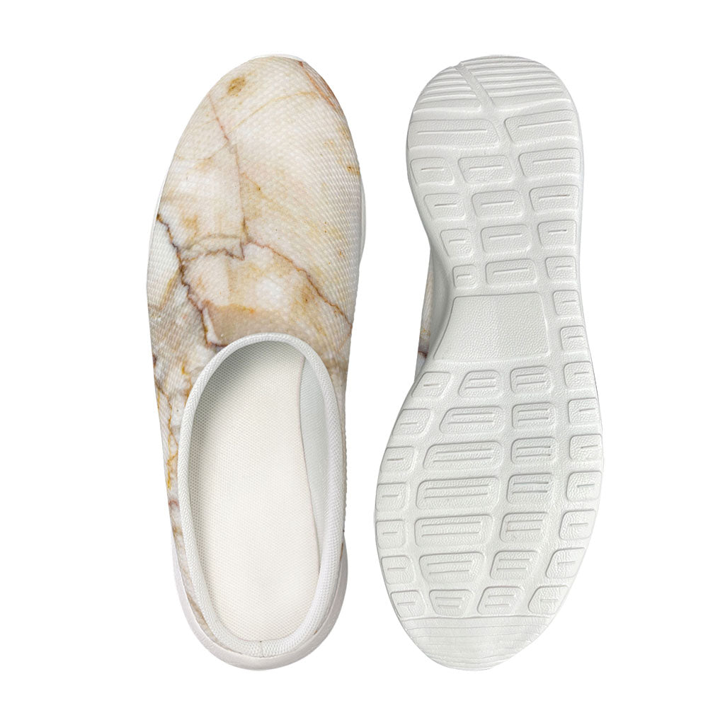 Brown Marble Print Mesh Casual Shoes