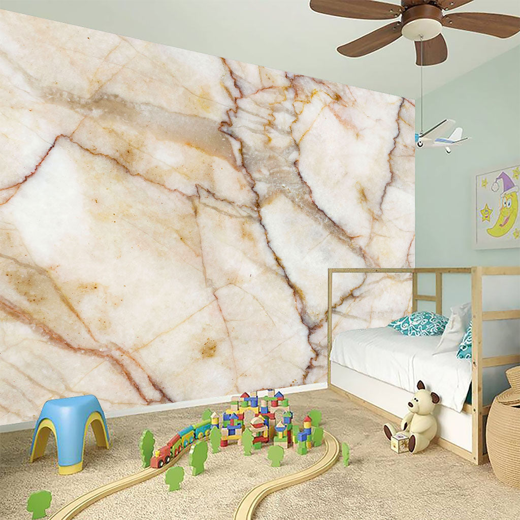 Brown Marble Print Wall Sticker
