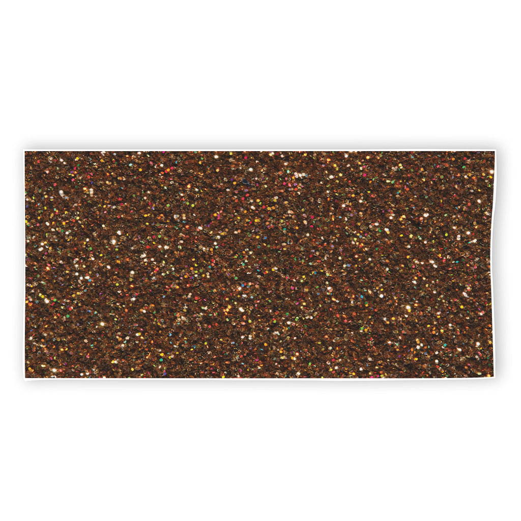 Brown (NOT Real) Glitter Print Beach Towel
