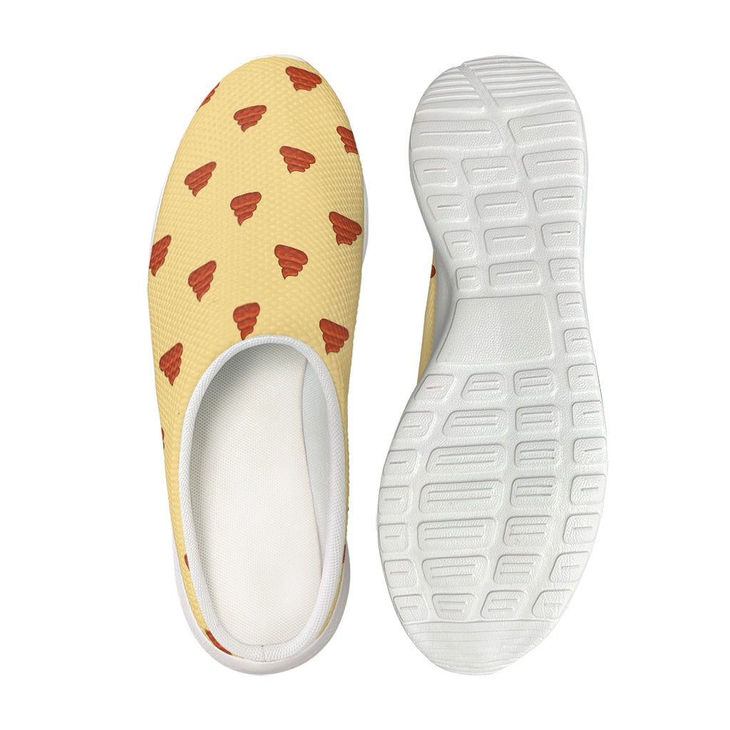 Brown Poop Pattern Print Mesh Casual Shoes