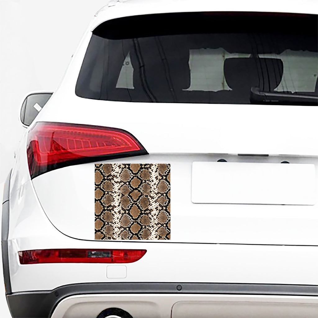 Brown Python Snakeskin Print Car Sticker