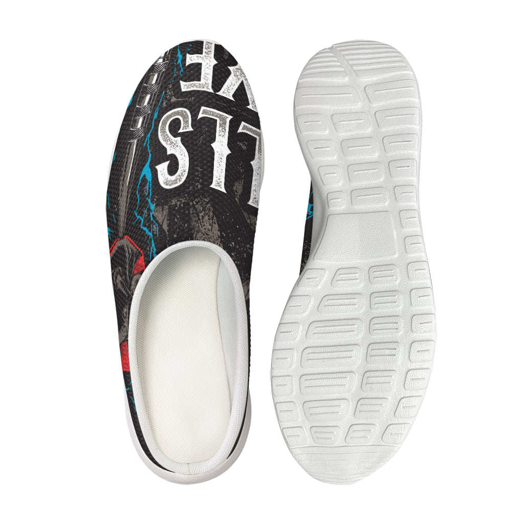 Bullseye Darts Print Mesh Casual Shoes