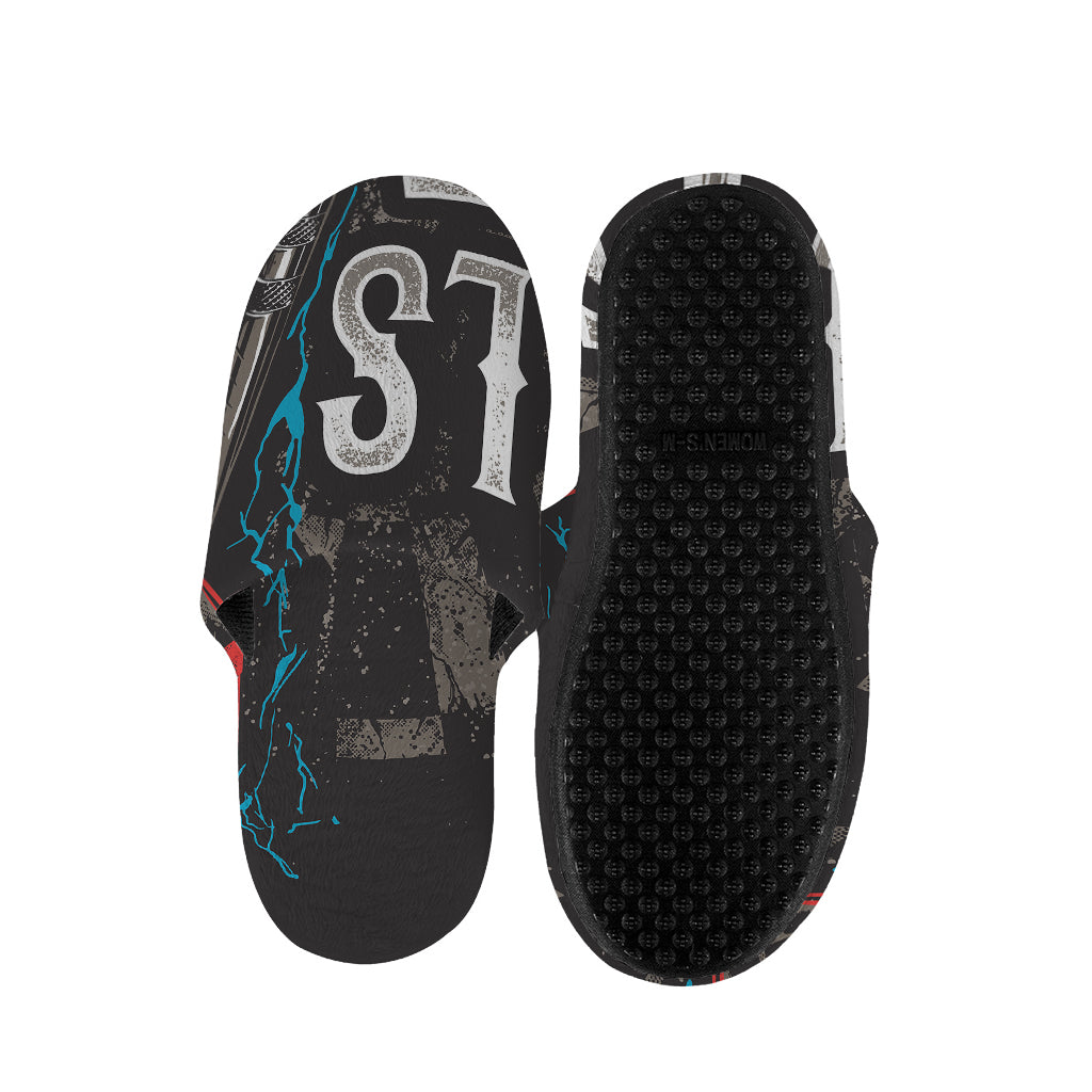 Bullseye Darts Print Slippers