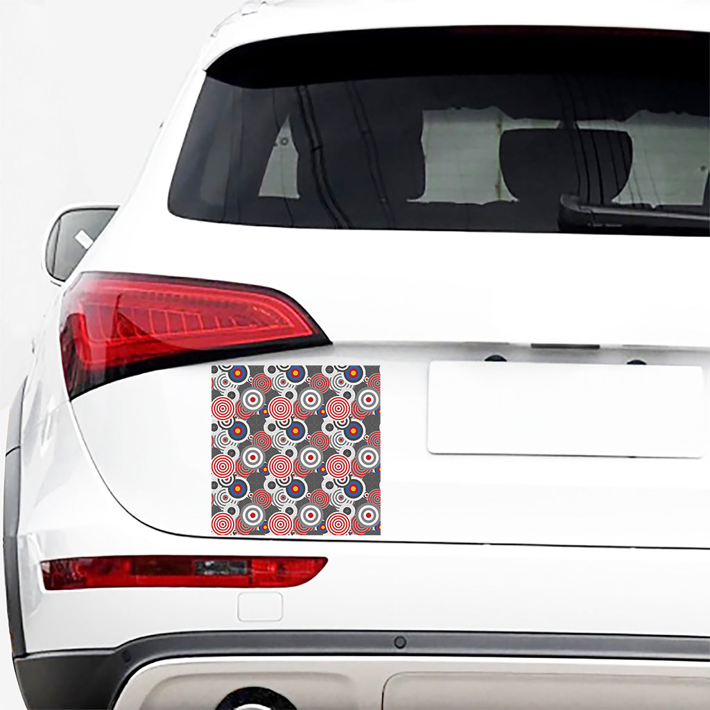 Bullseye Target Pattern Print Car Sticker