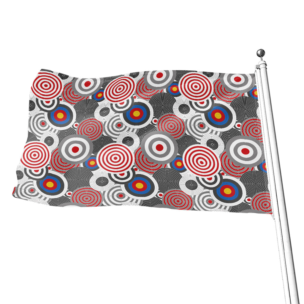 Bullseye Target Pattern Print Flag