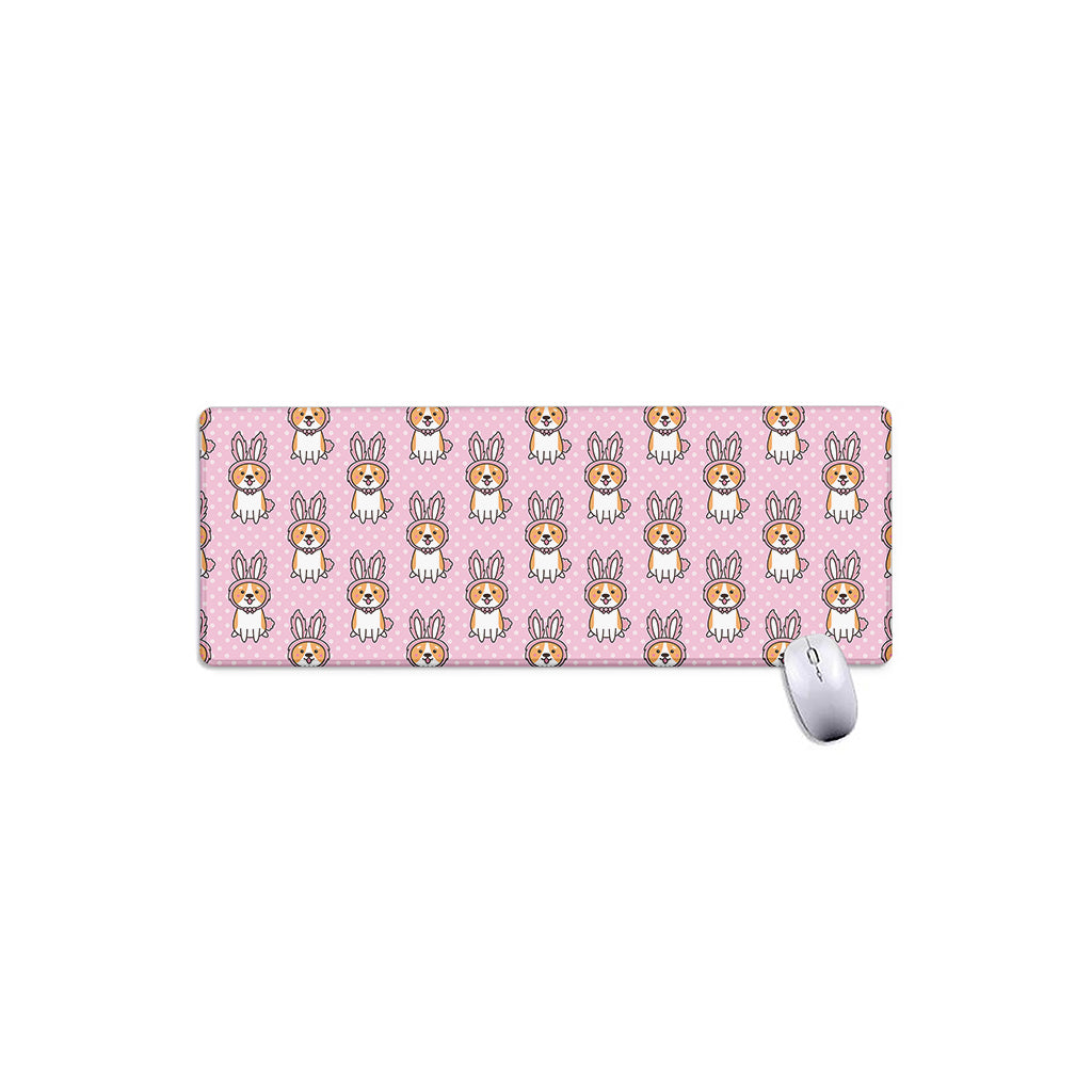 Bunny Corgi Pattern Print Extended Mouse Pad