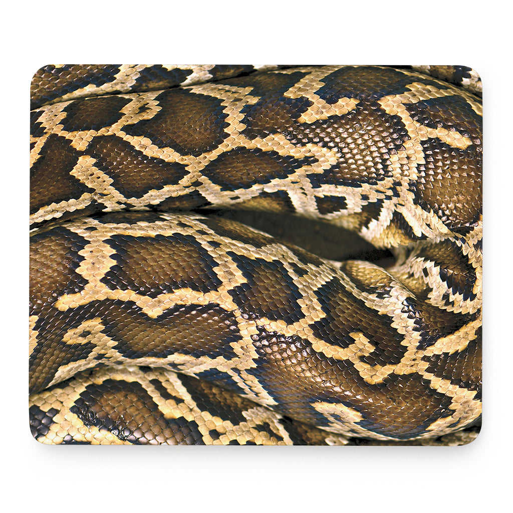 Burmese Python Snake Print Mouse Pad
