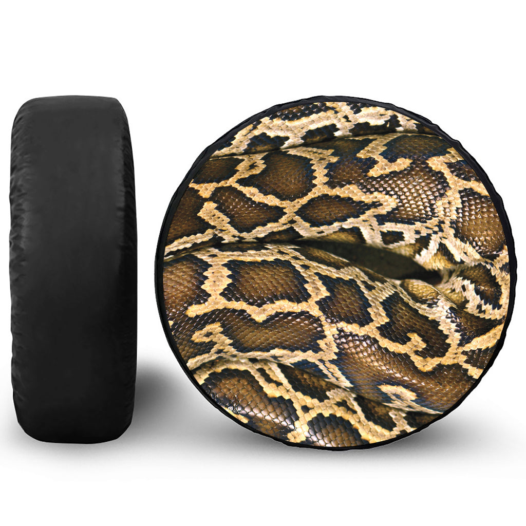 Burmese Python Snake Print Tire Cover