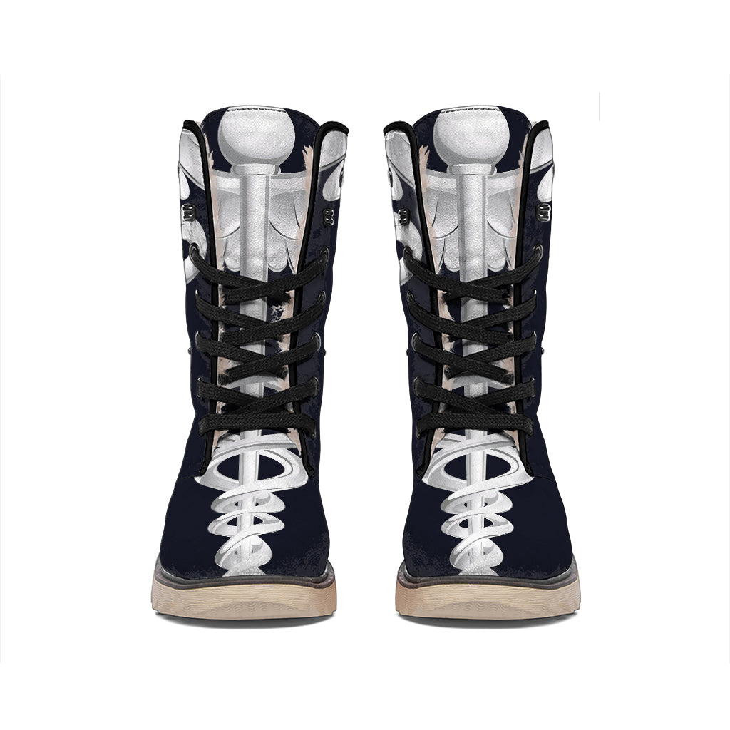 Caduceus Symbol Of Medicine Print Winter Boots