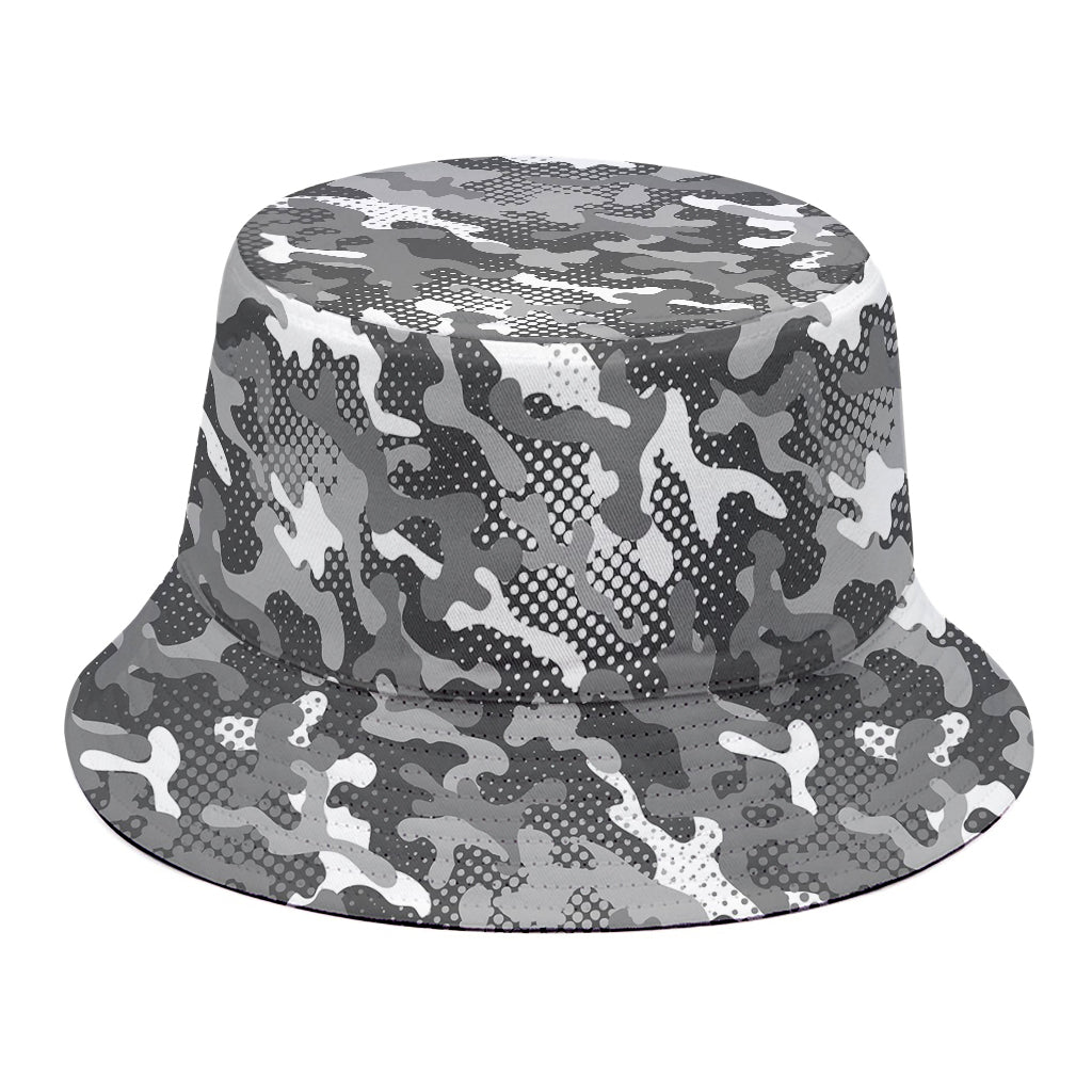 Camouflage Dazzle Pattern Print Bucket Hat