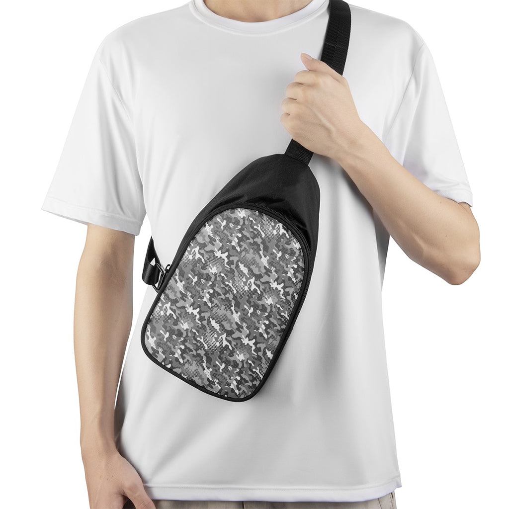 Camouflage Dazzle Pattern Print Chest Bag