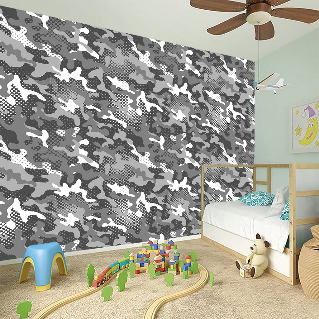 Camouflage Dazzle Pattern Print Wall Sticker