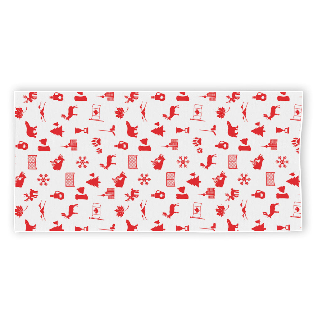 Canada Country Pattern Print Beach Towel
