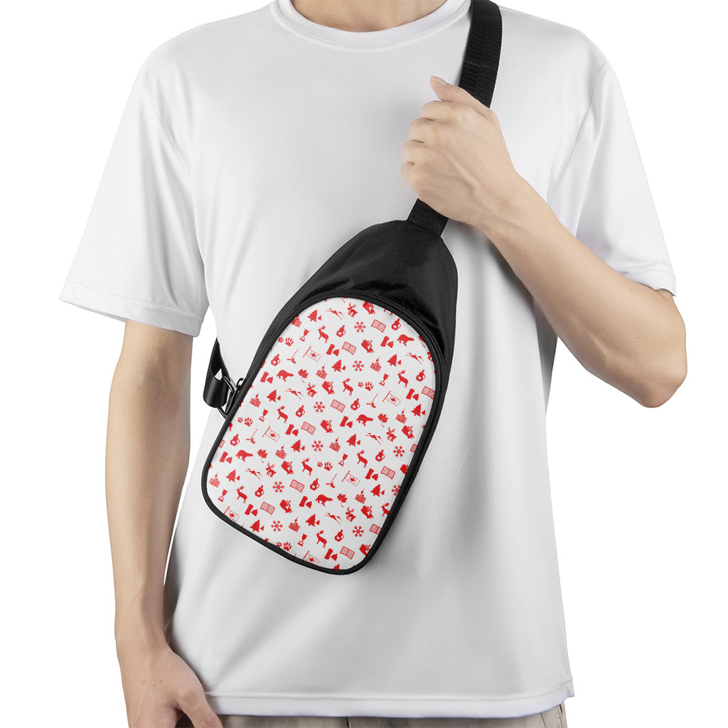 Canada Country Pattern Print Chest Bag
