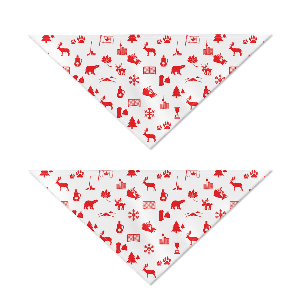 Canada Country Pattern Print Dog Bandana