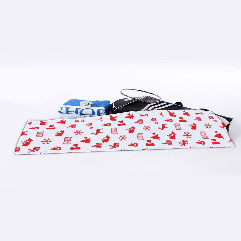 Canada Country Pattern Print Sports Towel