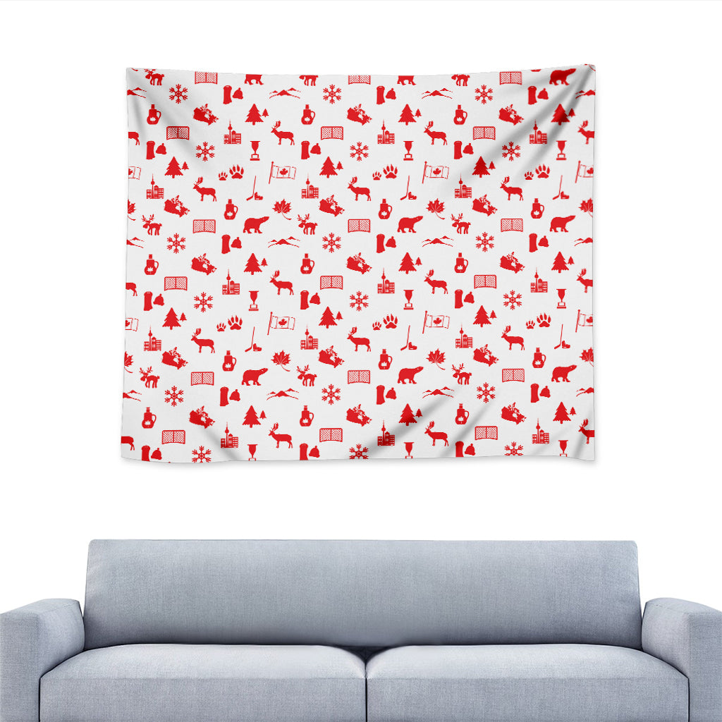 Canada Country Pattern Print Tapestry