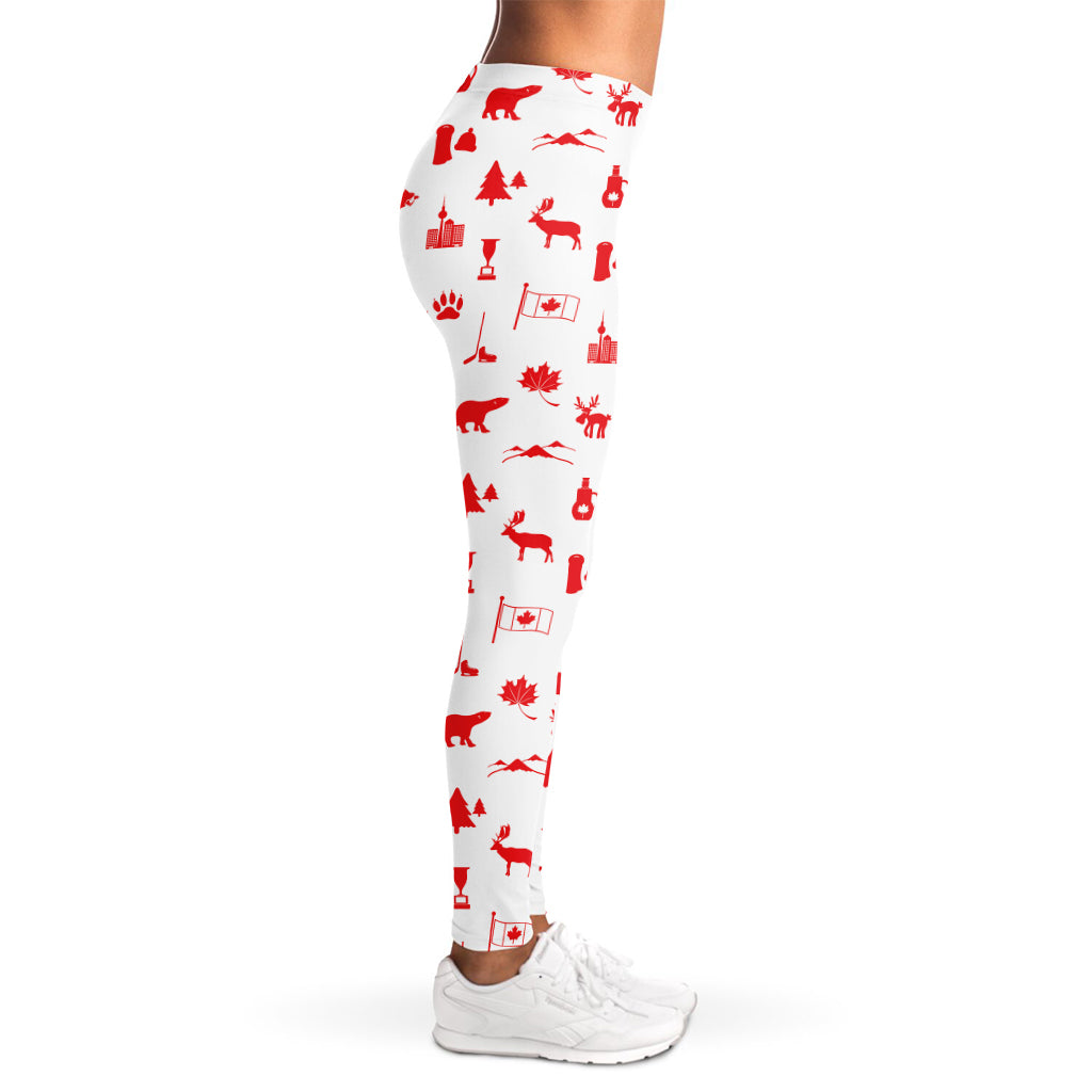 Canada Country Pattern Print Women's Leggings
