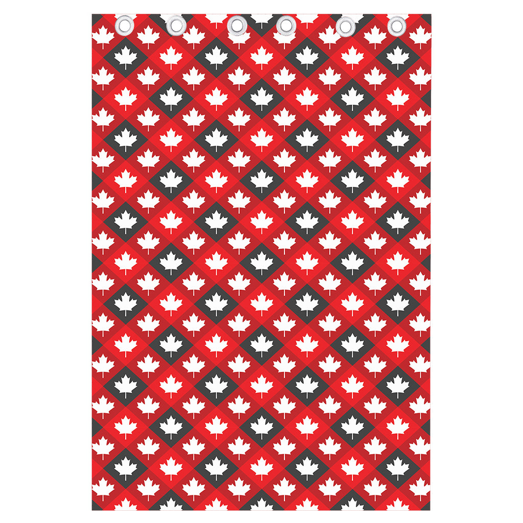 Canada Maple Leaf Pattern Print Curtain
