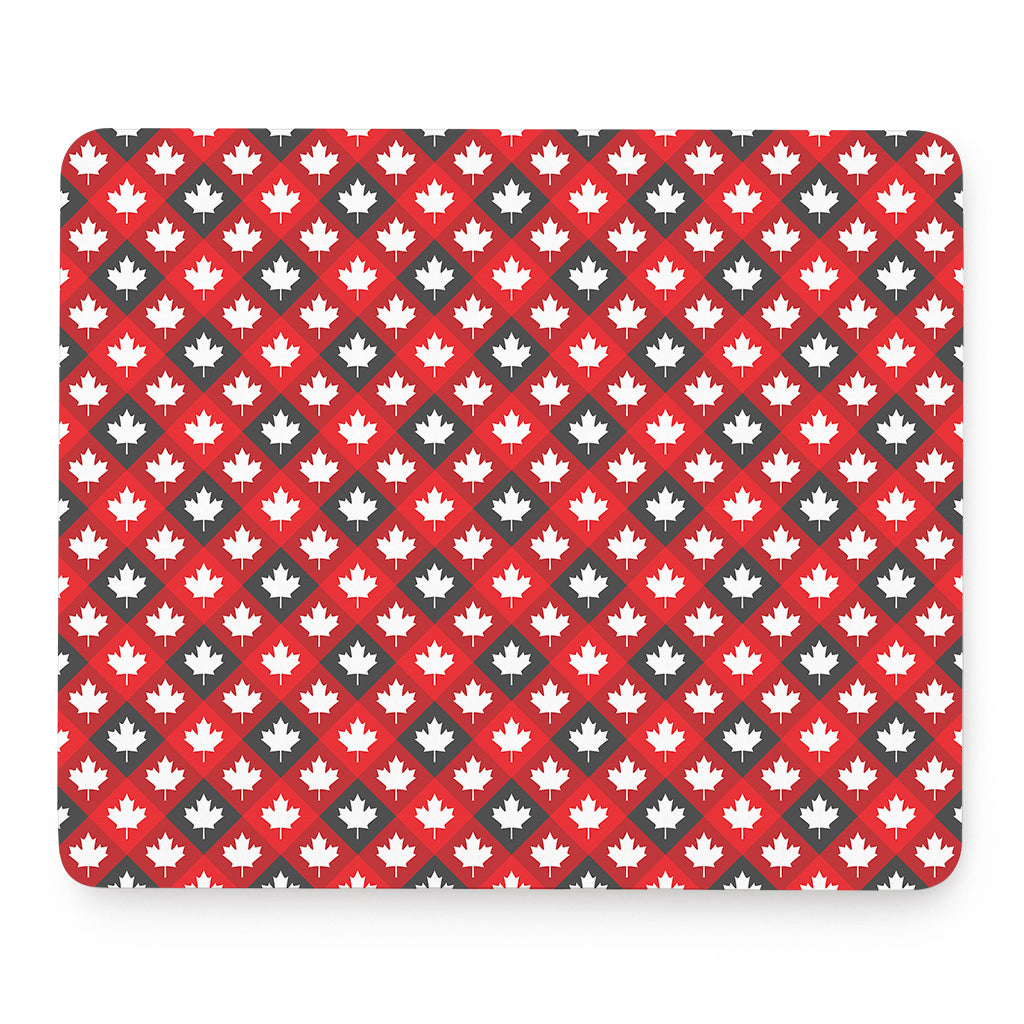 Canada Maple Leaf Pattern Print Mouse Pad