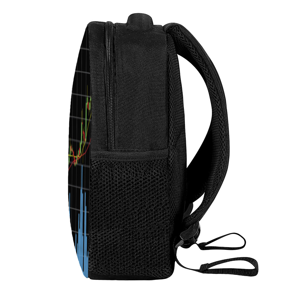 Candlestick Stock Graph Chart Print Casual Backpack