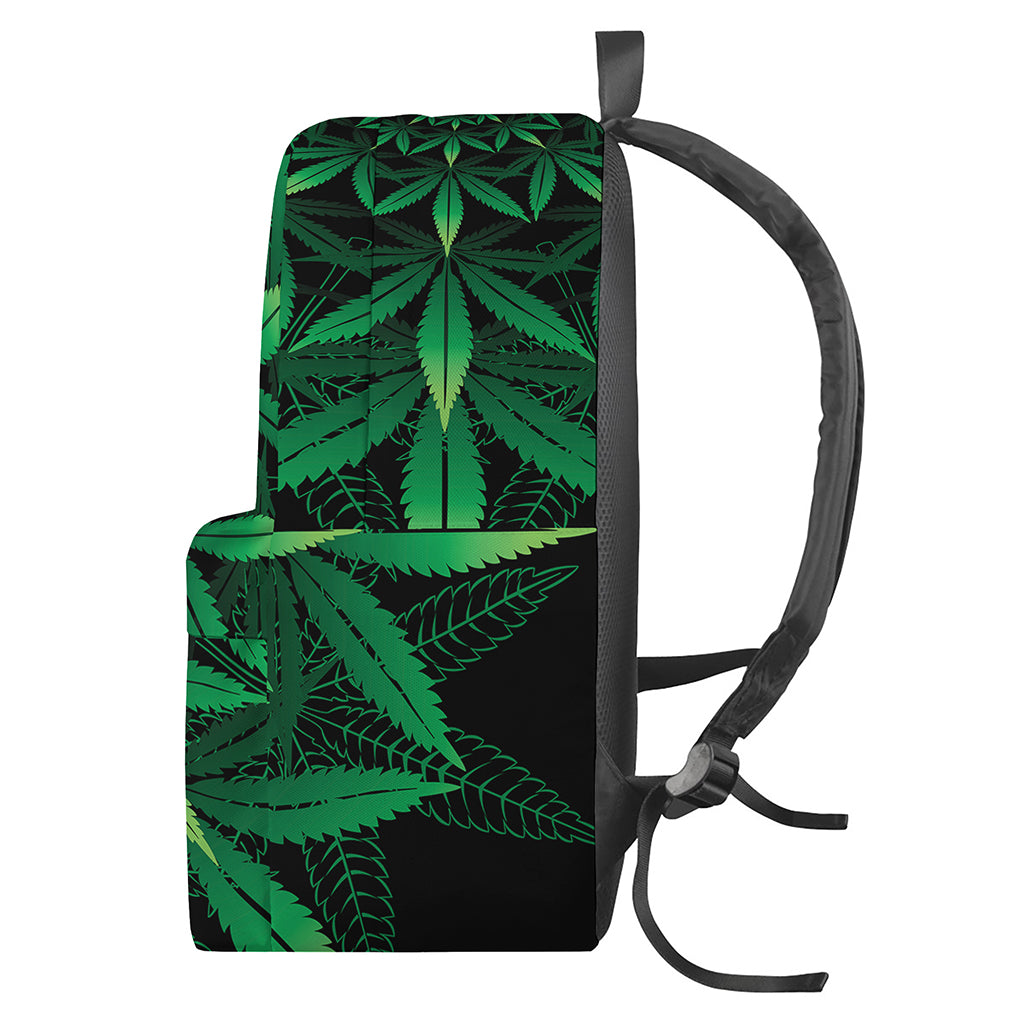 Cannabis Leaf Mandala Print Backpack