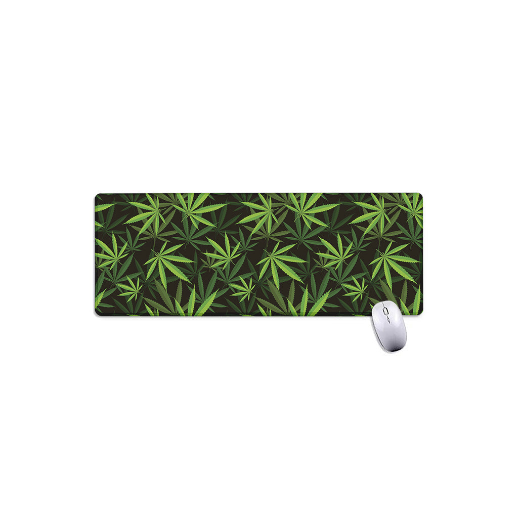 Cannabis Leaves Pattern Print Extended Mouse Pad