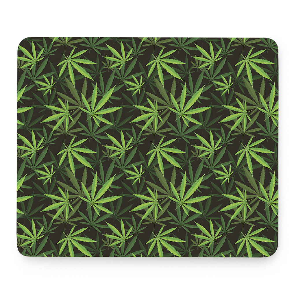 Cannabis Leaves Pattern Print Mouse Pad