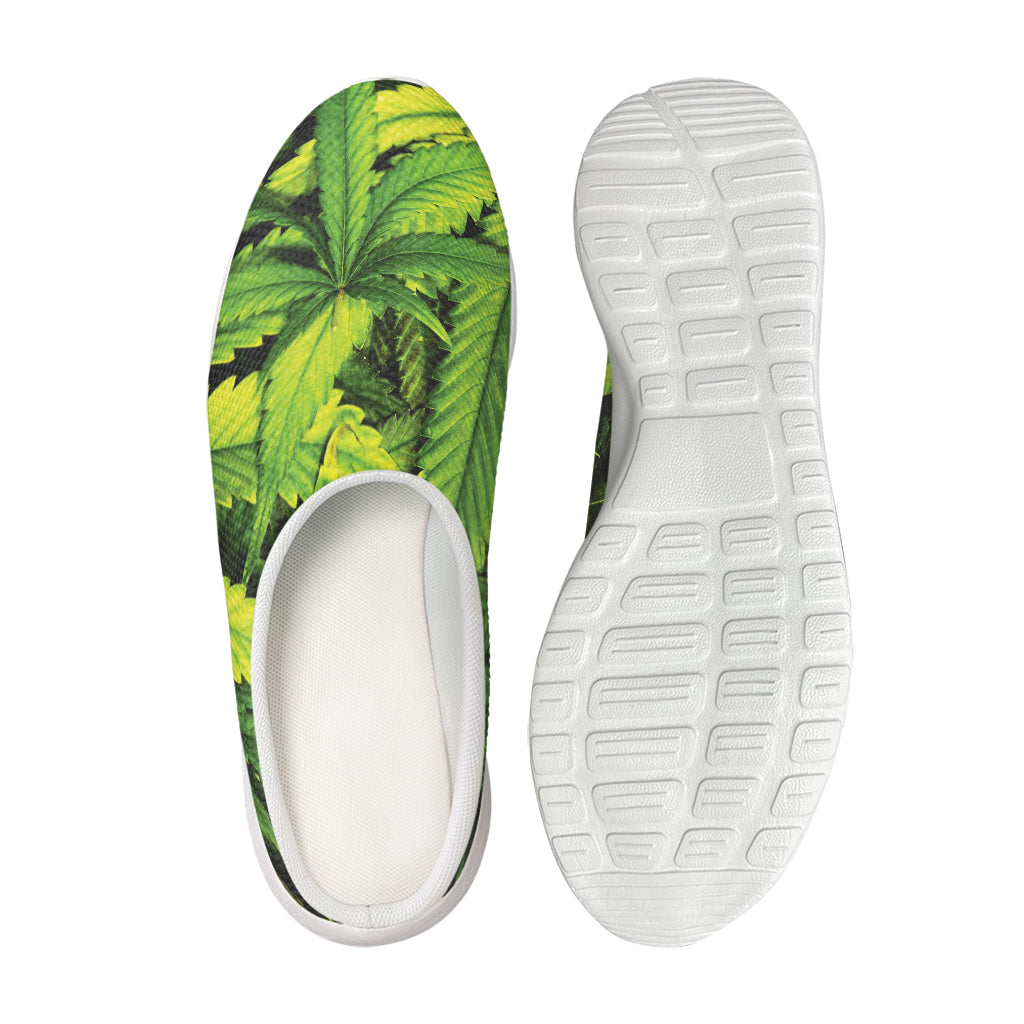 Cannabis Print Mesh Casual Shoes
