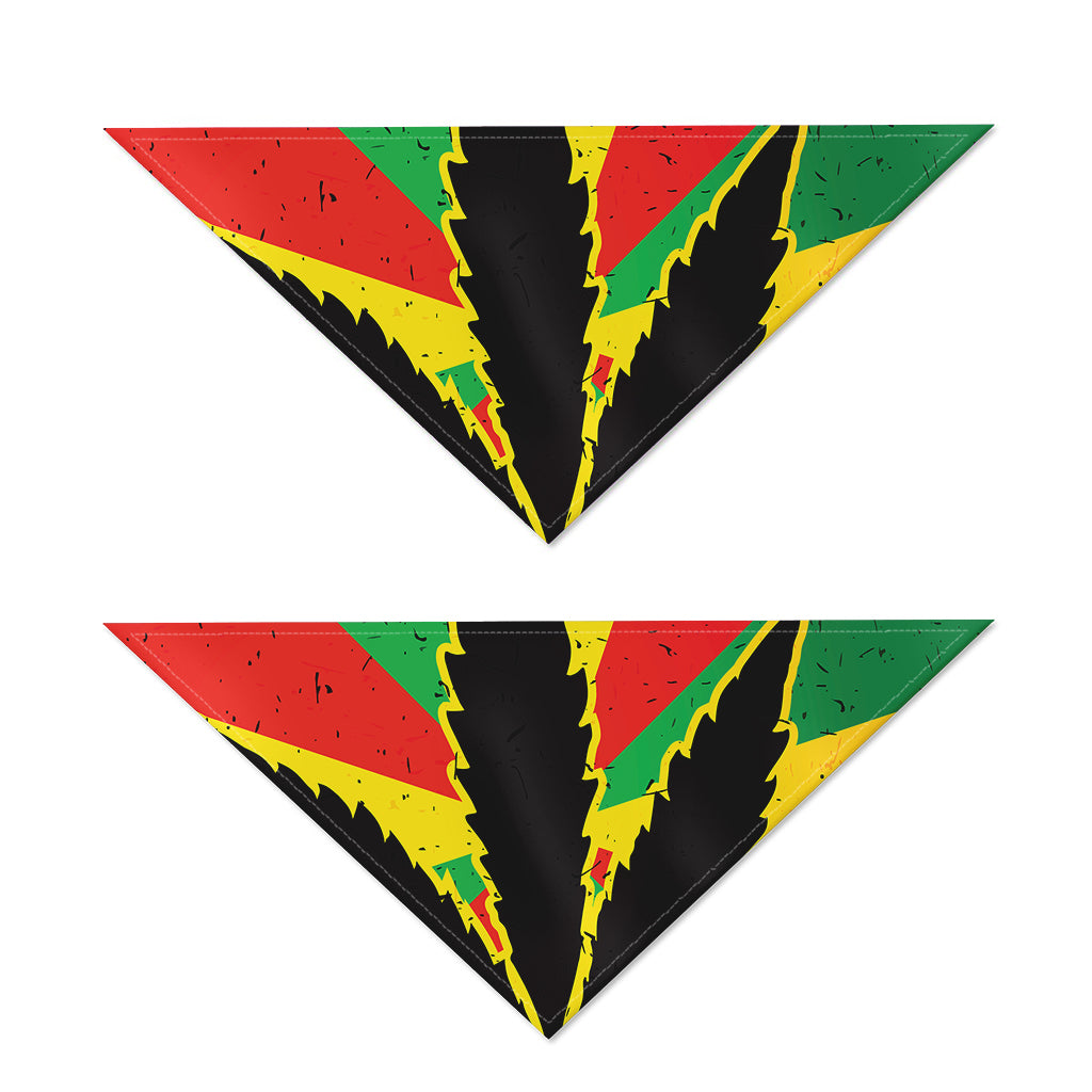 Cannabis Rasta Print Dog Bandana