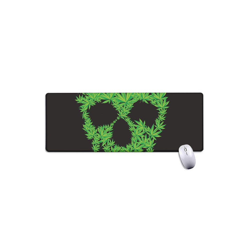 Cannabis Skull Print Extended Mouse Pad