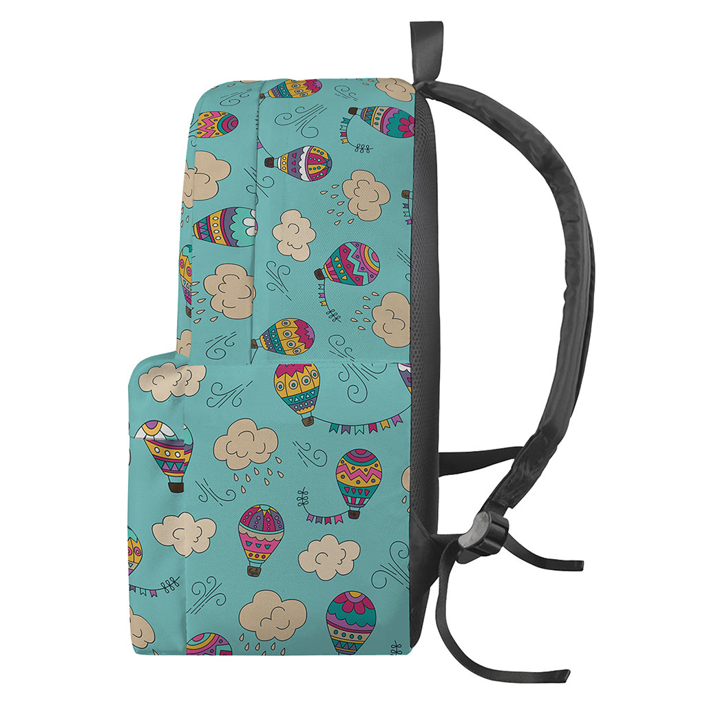 Cartoon Air Balloon Pattern Print Backpack