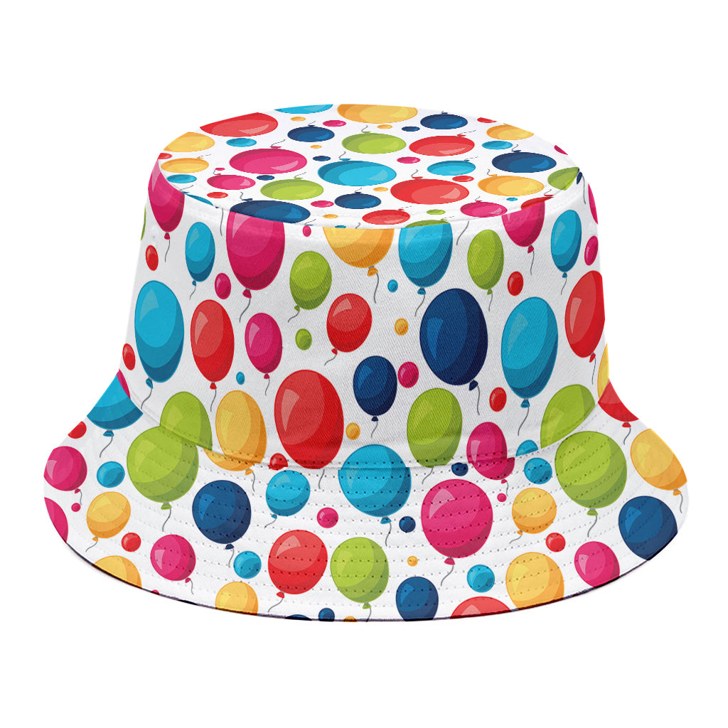 Cartoon Balloon Pattern Print Bucket Hat