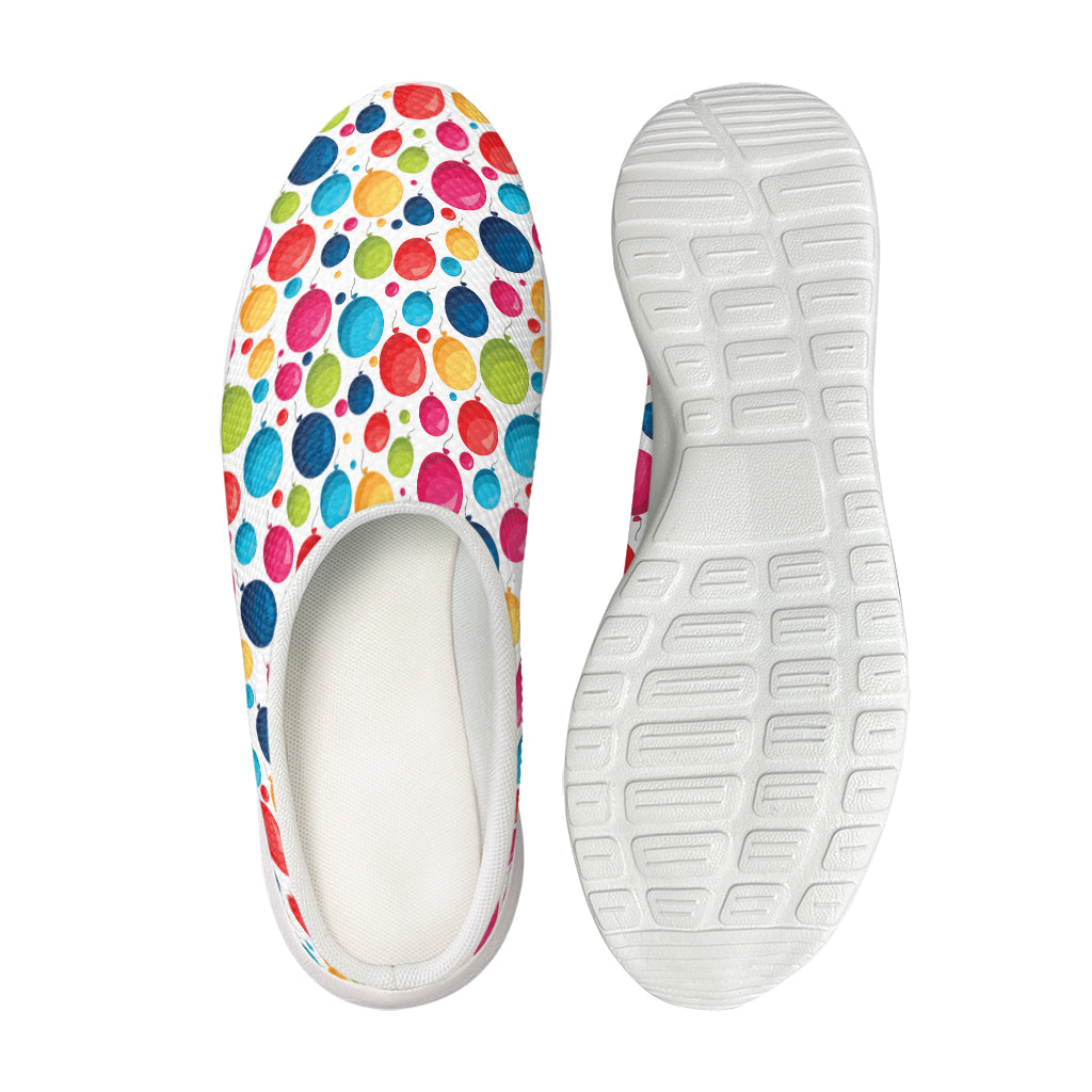 Cartoon Balloon Pattern Print Mesh Casual Shoes