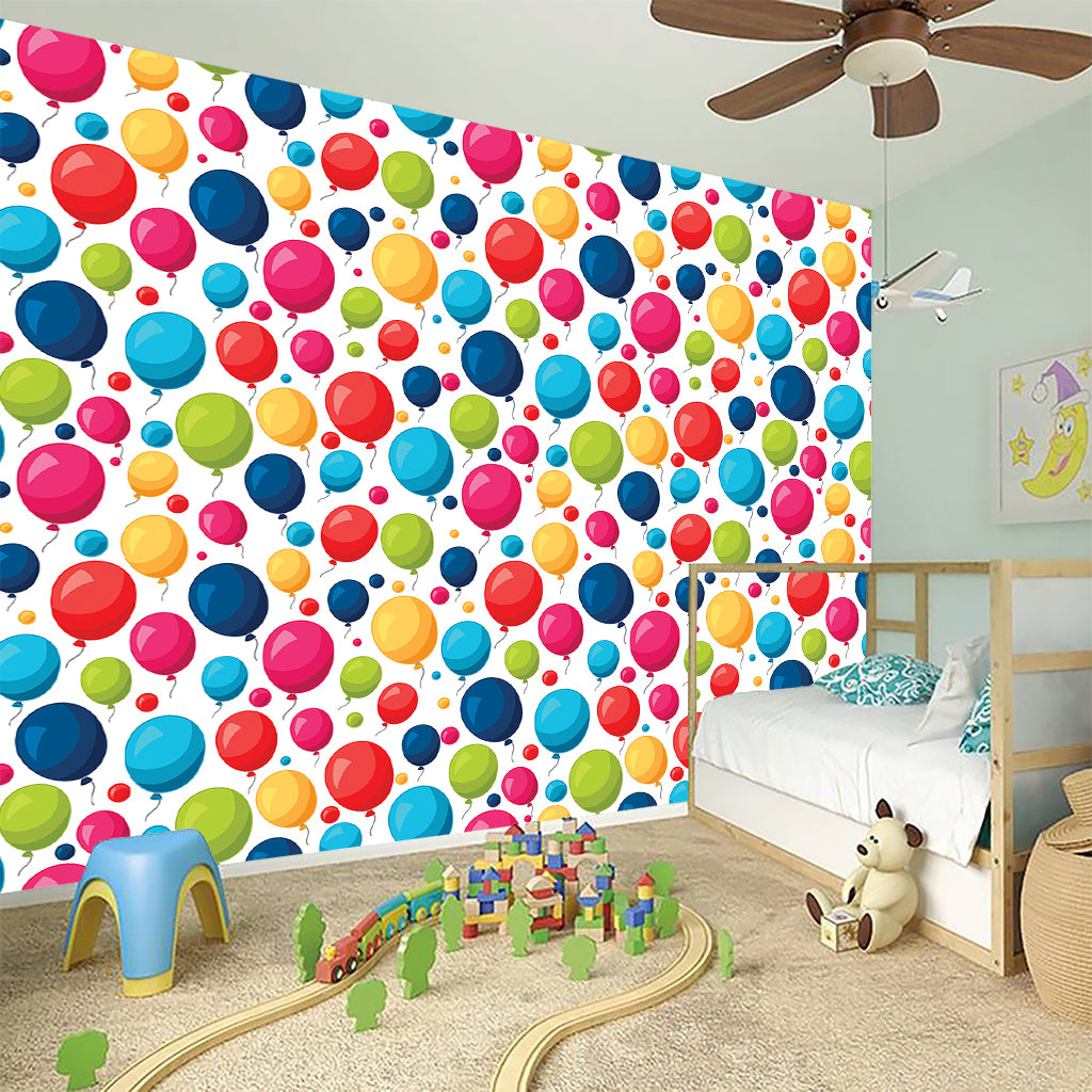 Cartoon Balloon Pattern Print Wall Sticker